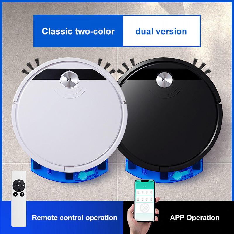 新しい 2800PA 3-in-1 RS800 超静音ロボット掃除機スマート携帯電話アプリ制御スイープとウェットモップ床