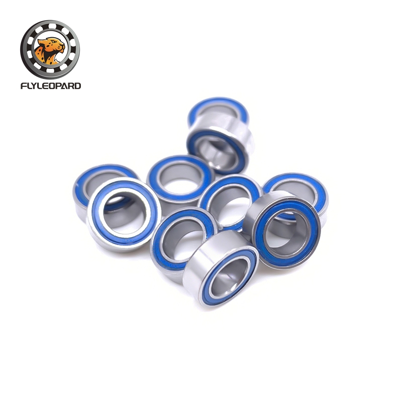 高耐久性 R168 2RS ベアリング 6.35x9.525x3.175mm（10 個）ブルーゴムシールクロム鋼精密伝送機器用