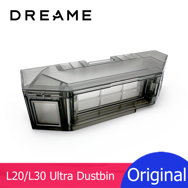 オリジナル黒ダストボックス HEPA フィルタースペアパーツゴミ箱オプション Dreame L20 ウルトラ L30 ウルトラロボット掃除機アクセサリー