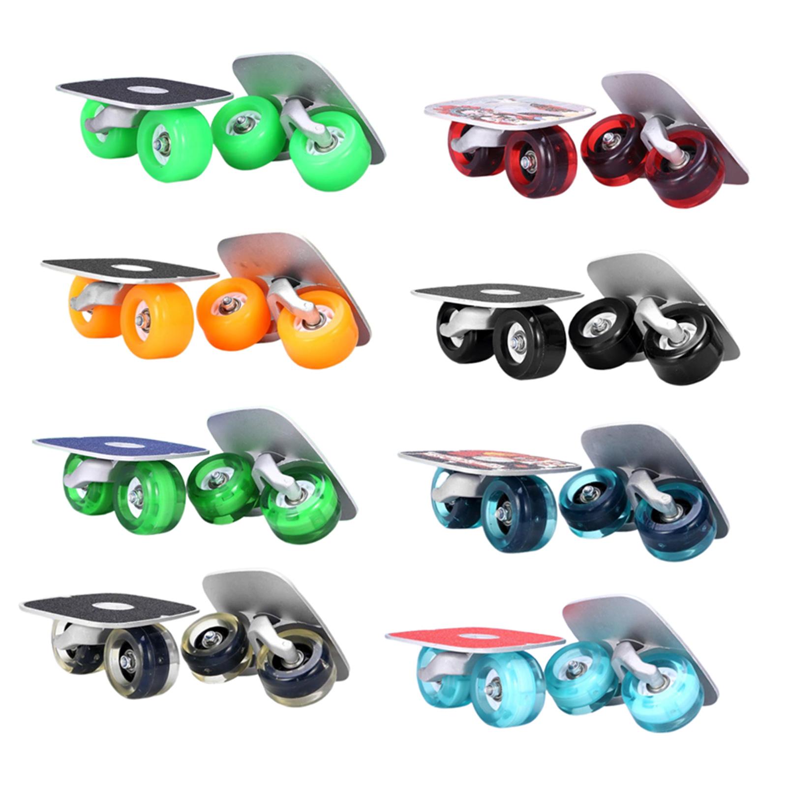 1 Pair Roller Road Skates Plate Free Skateboard Anti Slip with Wheels