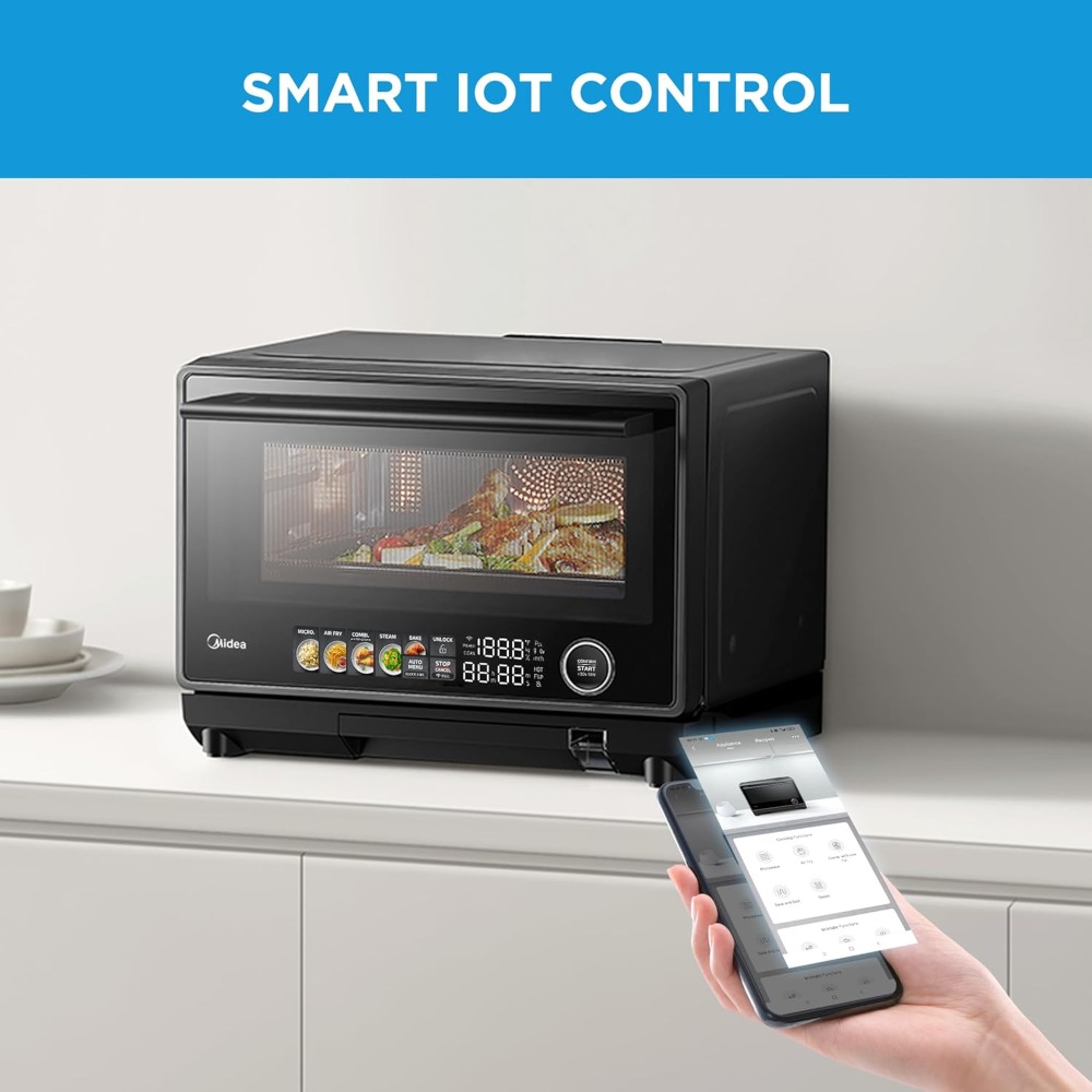 ガーデン 4-in-1 多機能電子レンジ スチーム オーブン、コンボ エアフライヤー、スチーマー