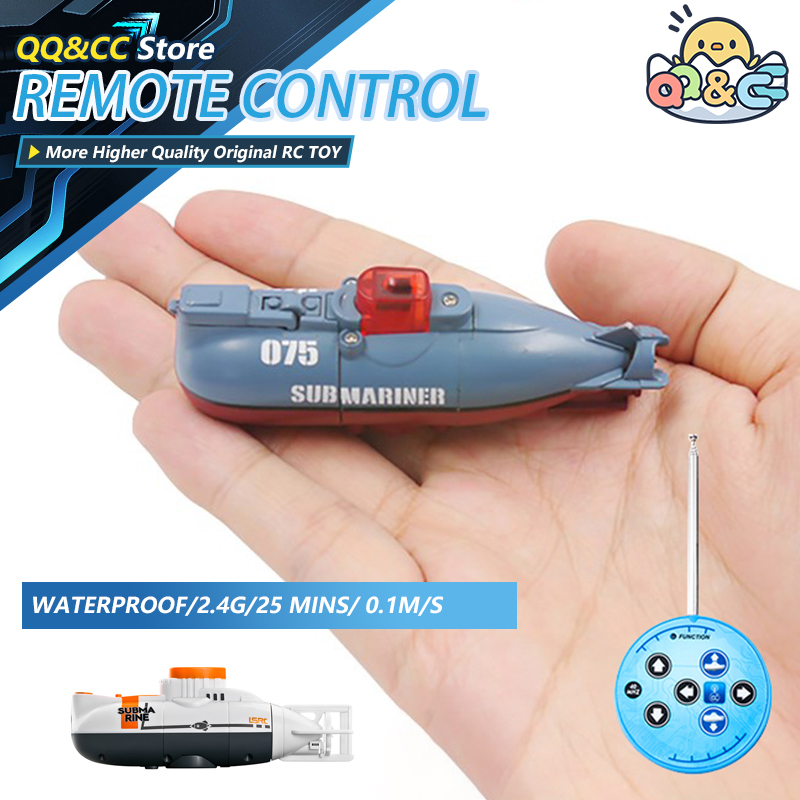 RC 潜水艦 0.1 メートル/秒速度リモートコントロールボート防水ダイビングおもちゃミニシミュレーションモデルギフト子供男の子女の子新年ギフト
