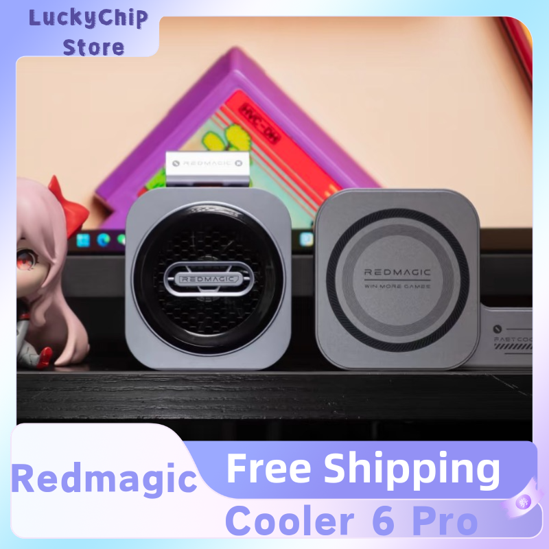 Redmagic Cooler 6 Pro 電話クーラー RGB LED AI ラベル温度制御ファンクーラー 30W