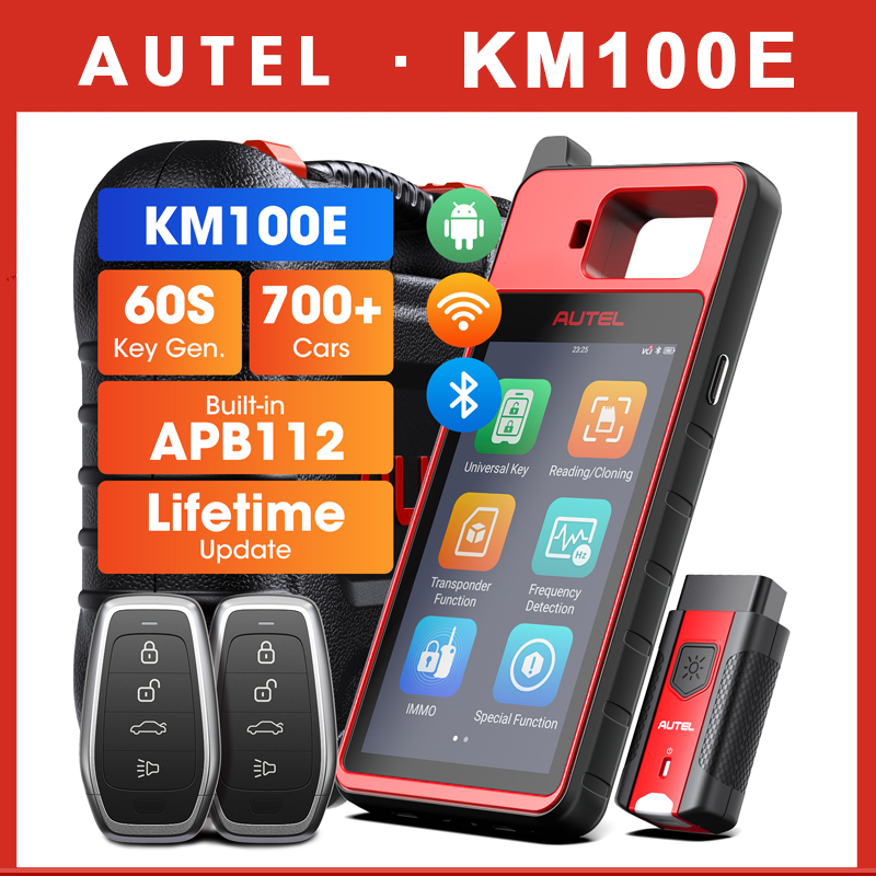 Autel MaxiIM KM100E KM100X キープログラマー無料アップデートイモビライザーキーフォブプログラミングツール 60S キー生成トランスポンダーチップ