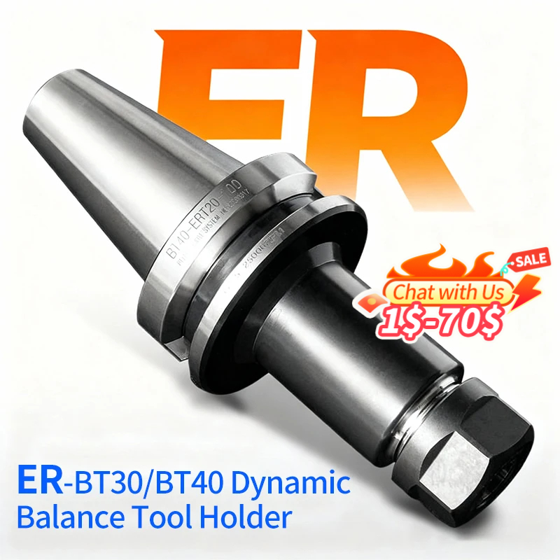 BT30 BT40 ER ダイナミックバランスツールホルダー 0.003 高精度フライスツールホルダー CNC マシニングセンター ER16 ER20 ER25 ER32 コレット