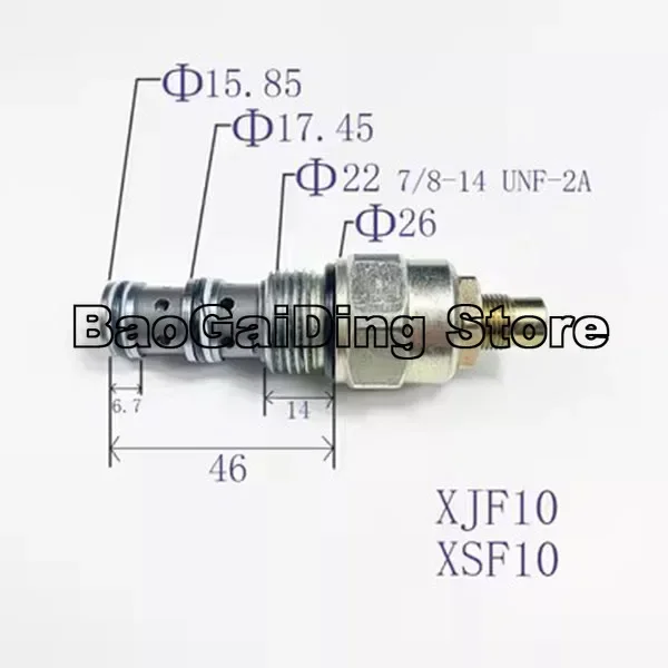 油圧ねじ込みカートリッジ減圧弁 XJF10-00、PPR2-10