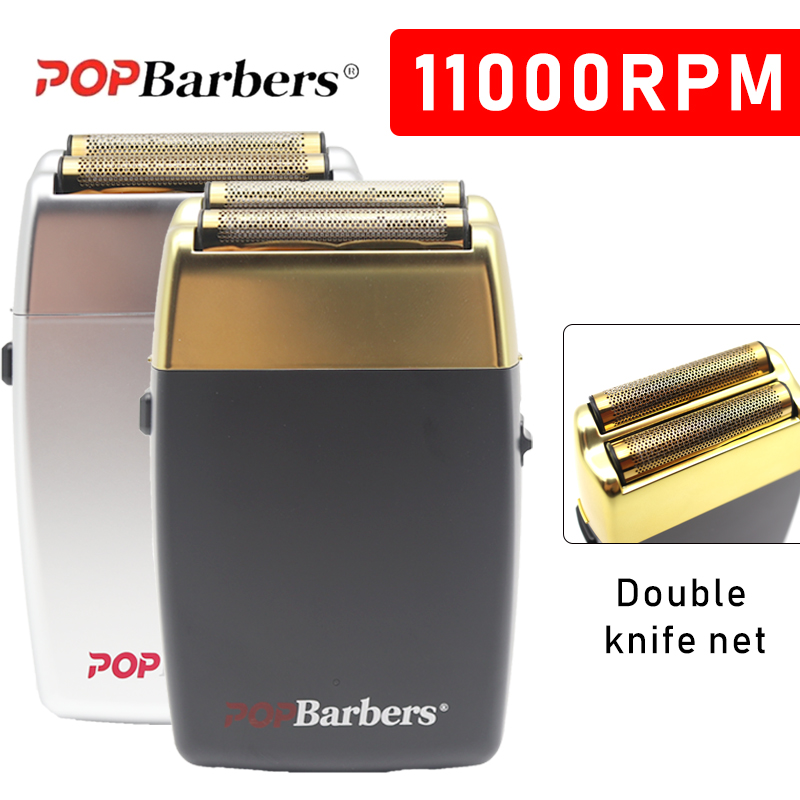 11000 RPM POP 理髪店 P620 プロフェッショナル電気男性のひげトリマー二重箔シェーバー電気シェーバー USB ヘアカットマシン
