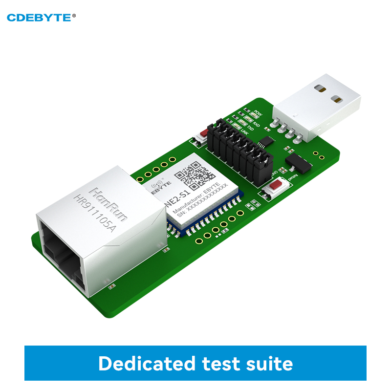 TTL シリアル - イーサネット モジュール テスト ボード Modbus TCP - RTU IoT MQTT プロトコル CDEBYTE NE2-S1-TB 溶接済み NE2-S1 USB インターフェイス