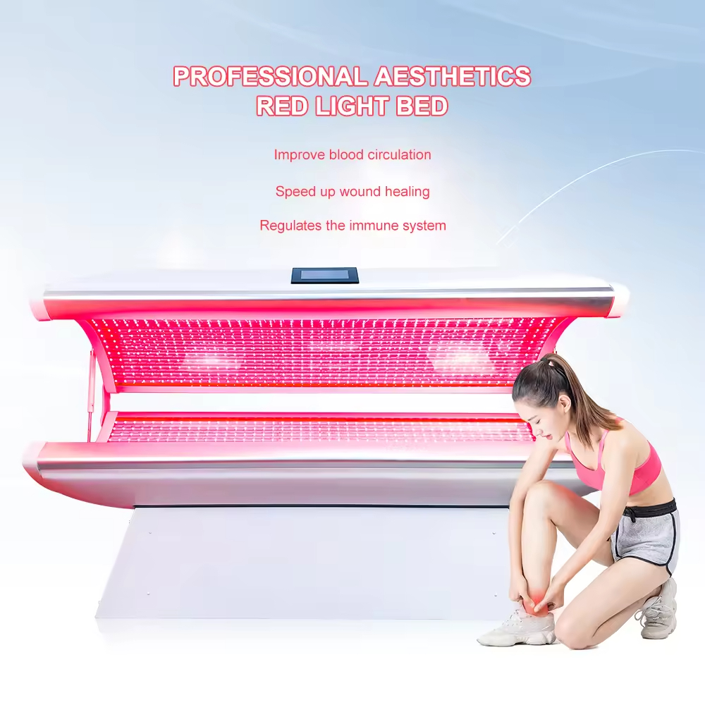 Red Light Epilator Therapy Bed Beauty Skin Whitening Therapy Collagen Spa Bed Commercial Sauna Chamber Body Skin Rejuvenation