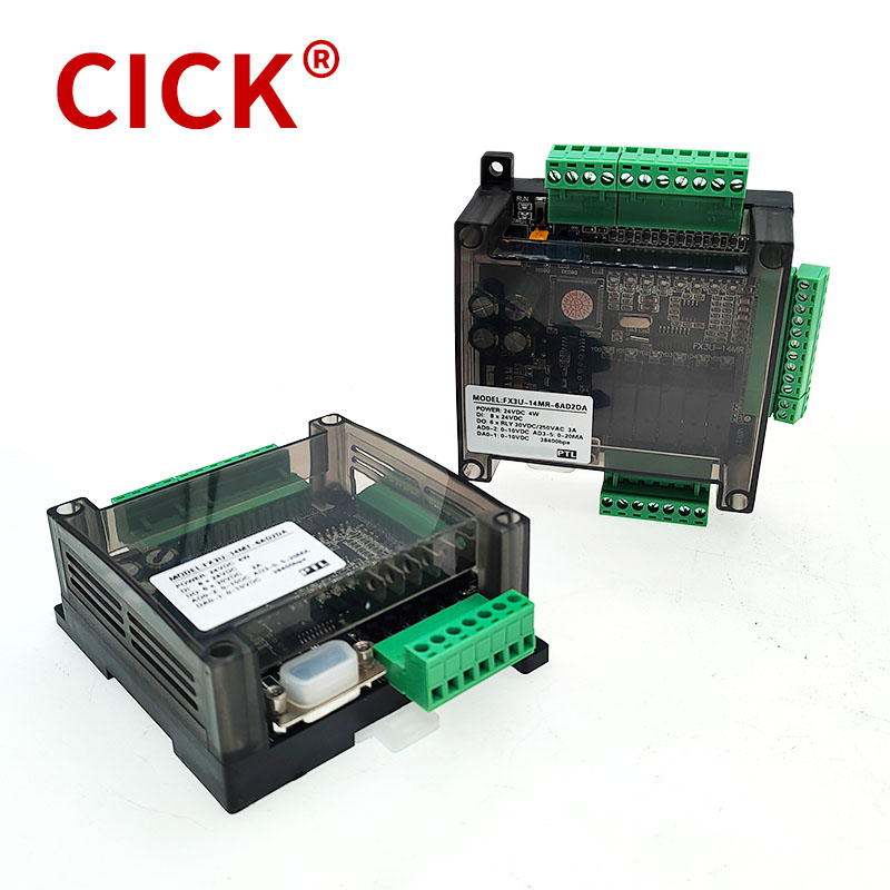 FX3U-14MR 14MT PLC RS232 RS485 Modbus 24VDC 8 入力 6 出力アナログ 6AD 2DA リレートランジスタ