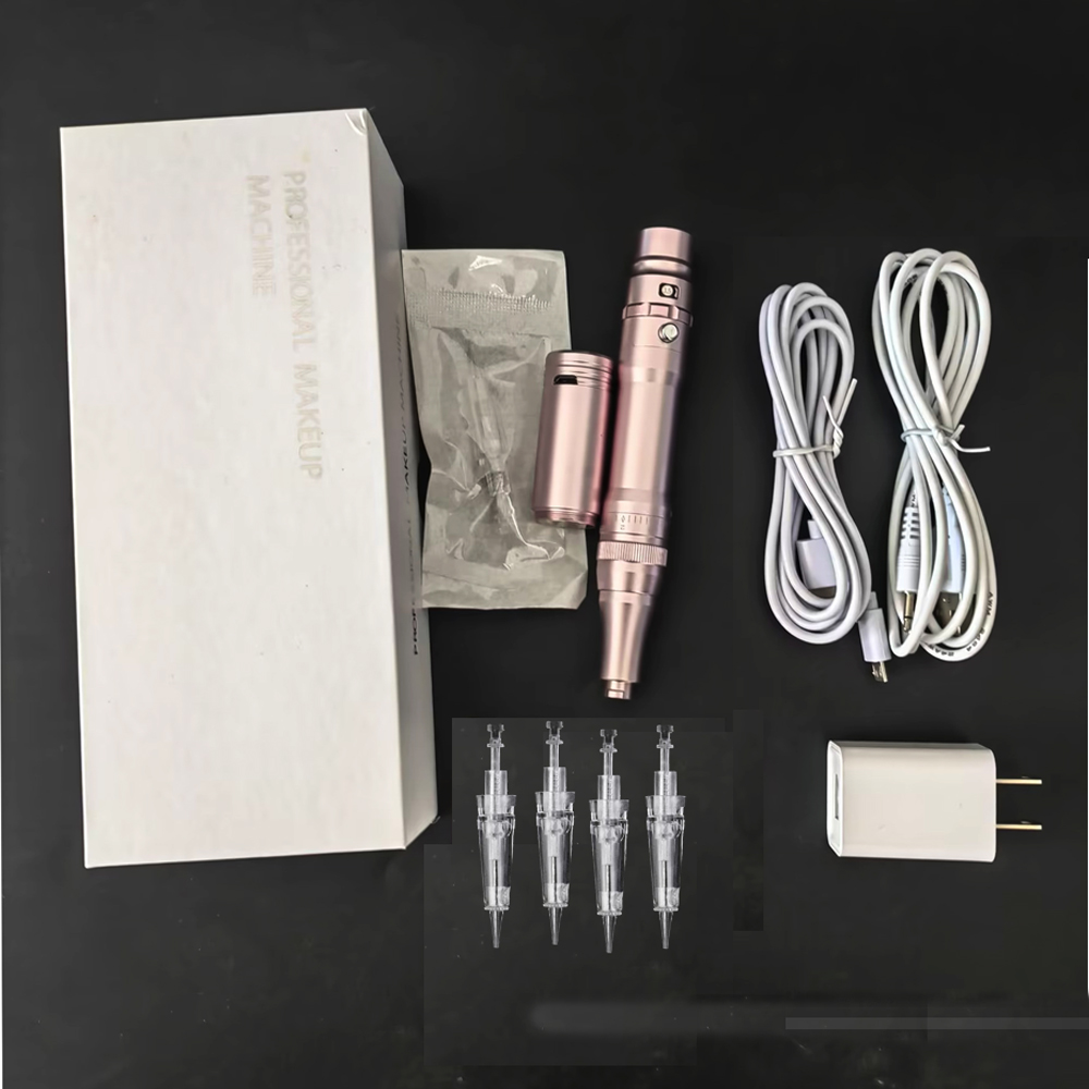 Black/ Rose Gold Wireless Permanent Makeup Machine Pen