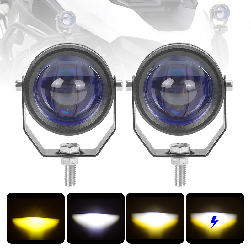 補助オートバイヘッドライトミニ運転フォグライトバー 12V 24V 36V プロジェクターレンズスポットライト LED ライト車/バイク用
