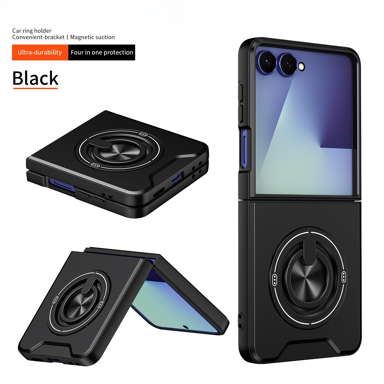 ファッション二層ケース三星銀河 Z フリップ 8 7 6 Flip8 Flip7 FE フリップ 5 3 4 Flip6 Flip5 Flip4 携帯電話カバー