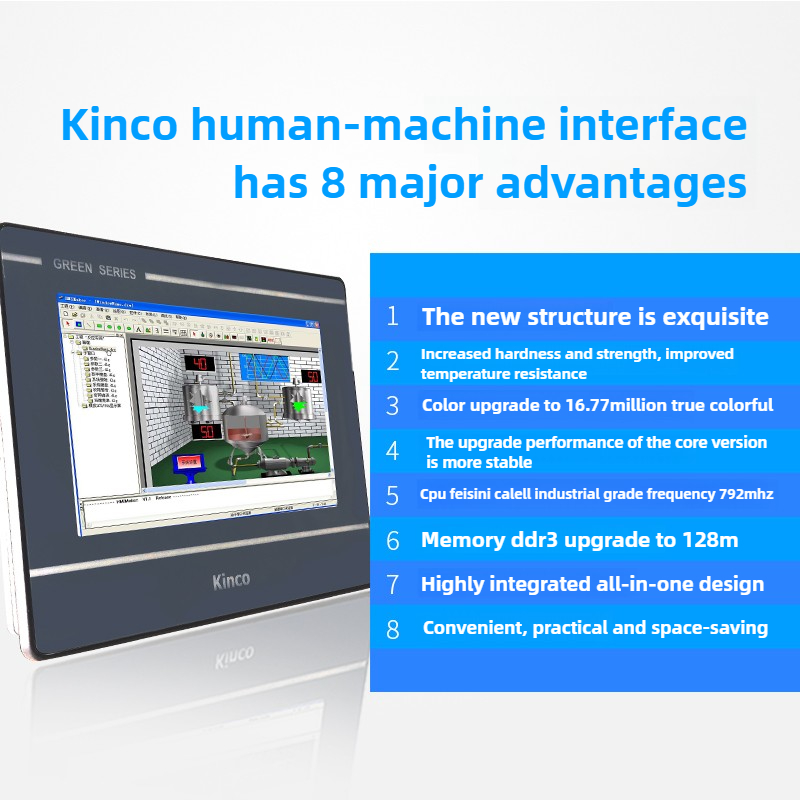 Kinco GL GL070 GL070E GL100 GL100E GL07E GL70 7 10 インチグリーンシリーズ HMI イーサネット mt4434t mt4434te mt4532t mt4532te 交換