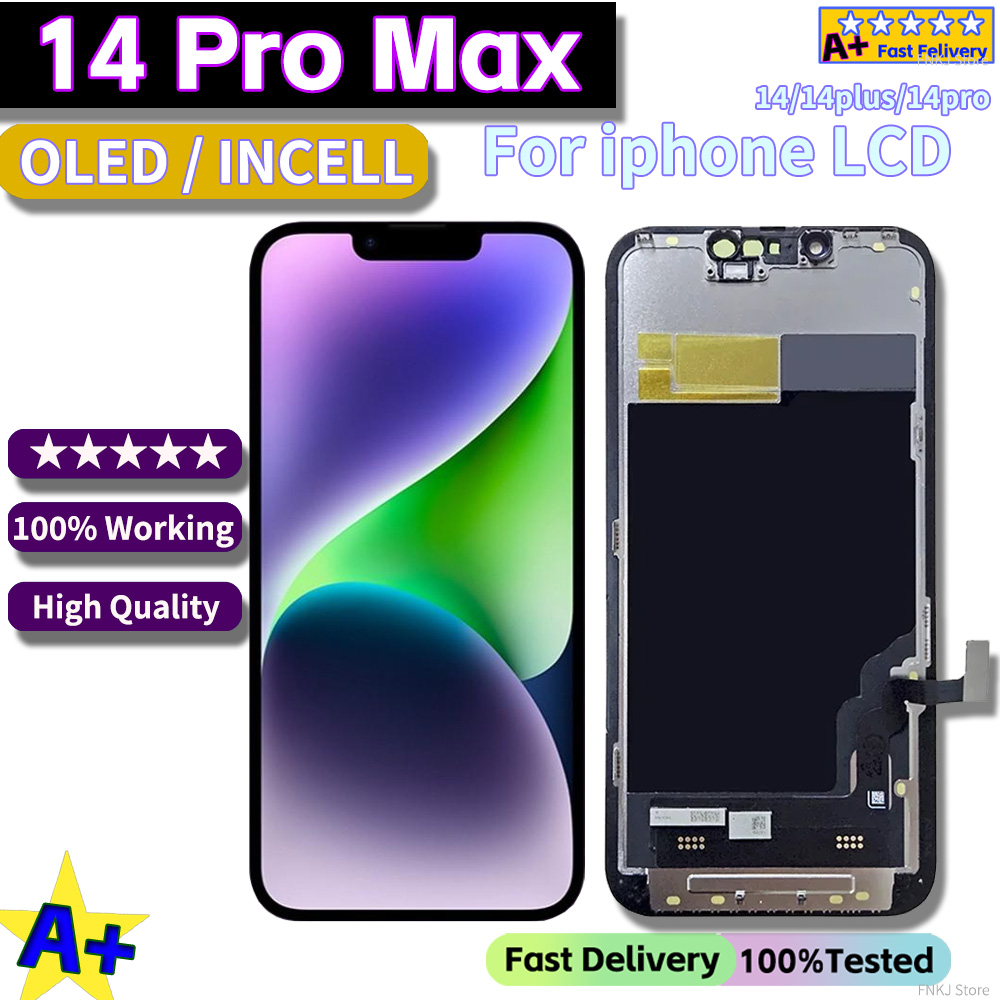 Crazy Cow 高品質スクリーン AMOLED INCELL LCD OLED OEM iPhone 14 Pro Max 14 Plus ディスプレイ 14 Pro スクリーン交換新しい A