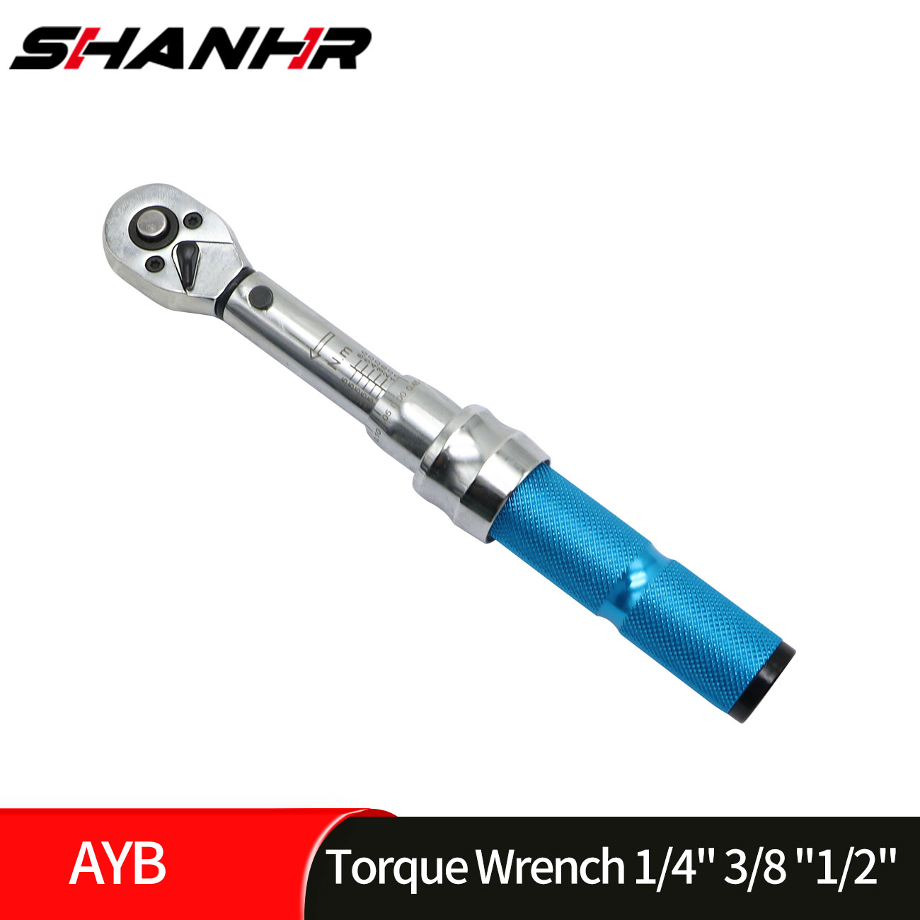 SHANHR 高精度トルクレンチ 1/4 "3/8 "1/2" 調節可能なレンチ自転車修理ツールハンドスパナラチェットレンチツール