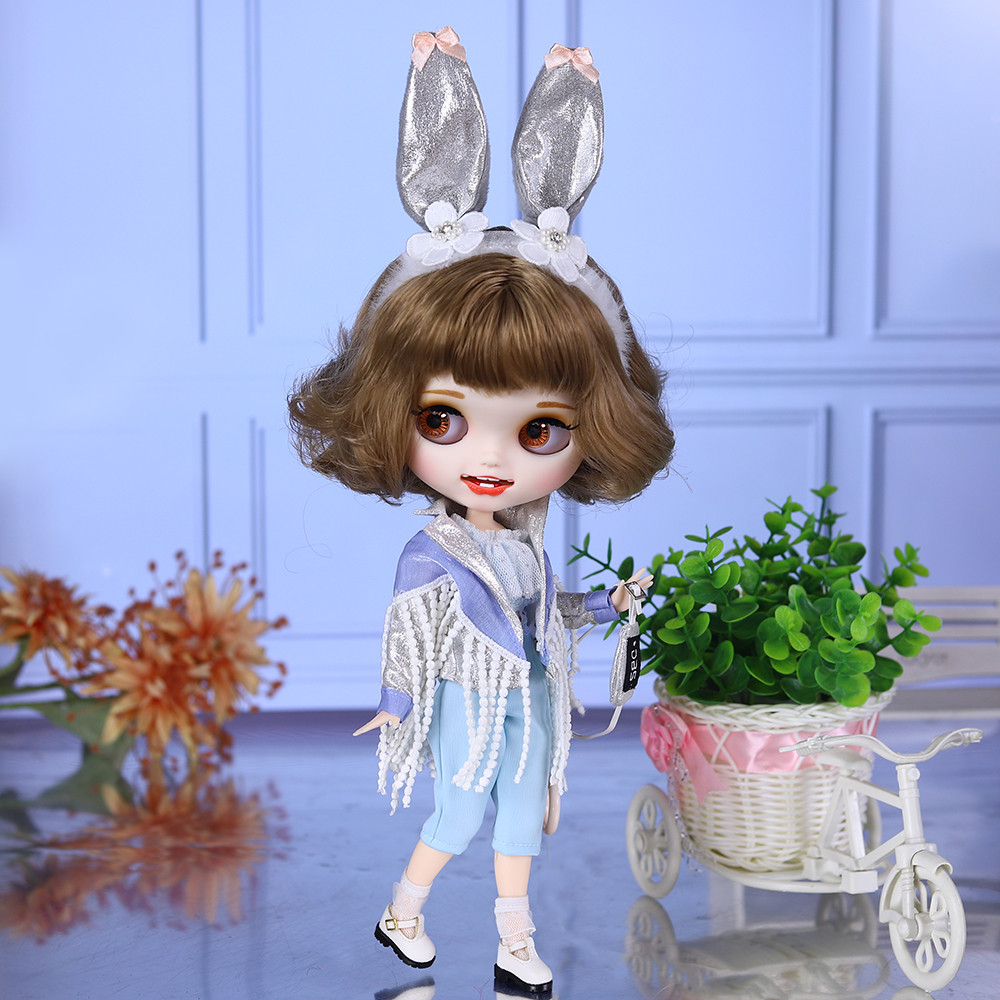 ICY DBS ブライス 1/6 BJD30cm ショートヘア口開き人形、ヌードドールなどのオプション付き