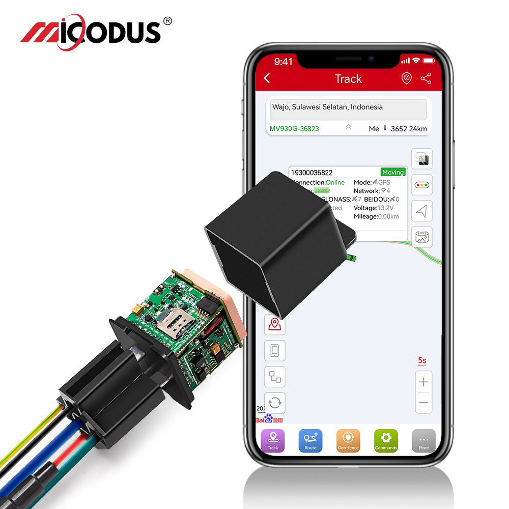 MiCODUS 車 GPS Rastreador 4 グラムトラッカー MV930G 9-95V カットオフ燃料リレー GPS トラッカーオートバイ振動 ACC オン/オフアラート