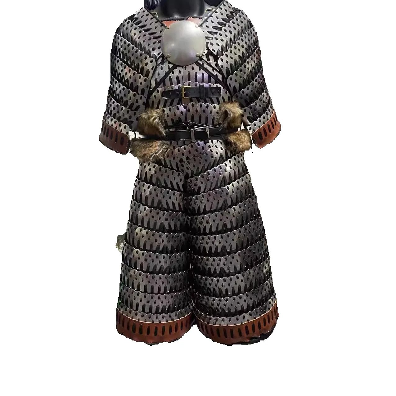 古代中国の鎧本物の手作りの戦士の鎧