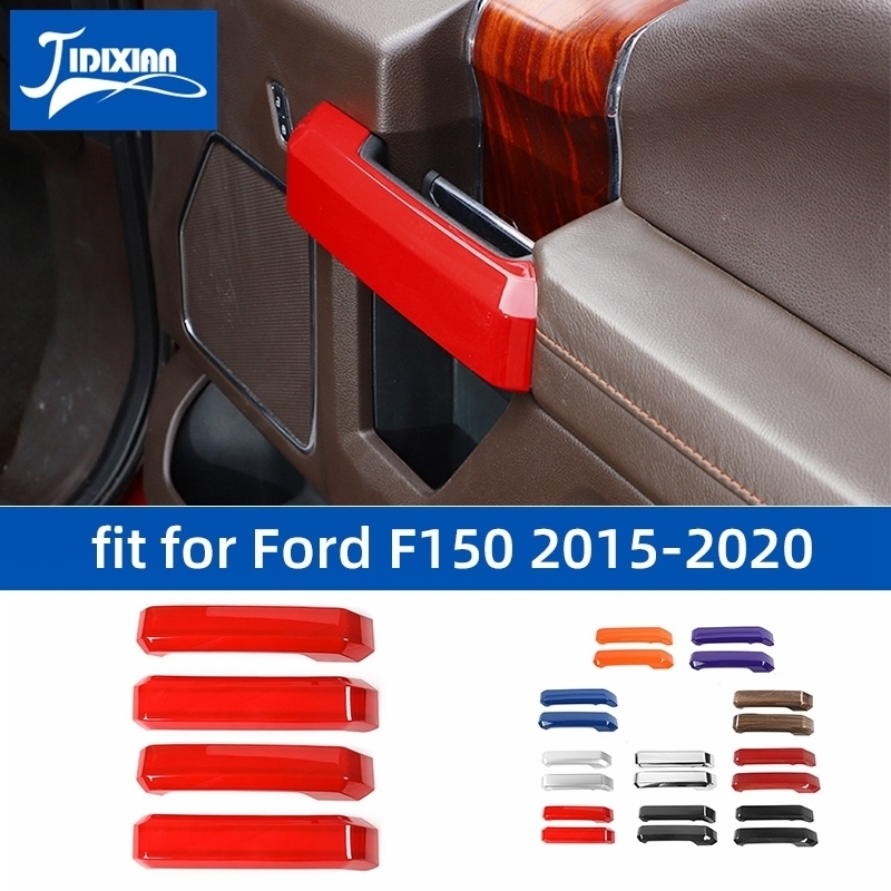JIDIXIAN ABS 車インナードアグラブハンドル装飾カバーフォード F150 2015 2016 2017 2018 2019 2020 インテリアアクセサリー