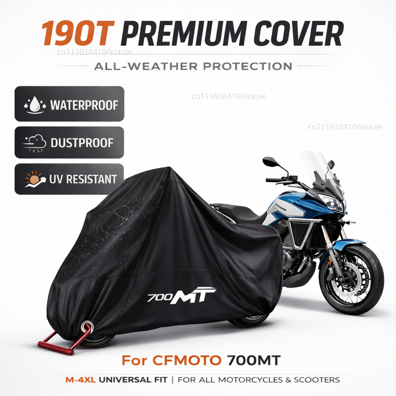 CF MOTO 700MT 700 MT 190T オートバイカバー防水防塵 UV 保護オールシーズン