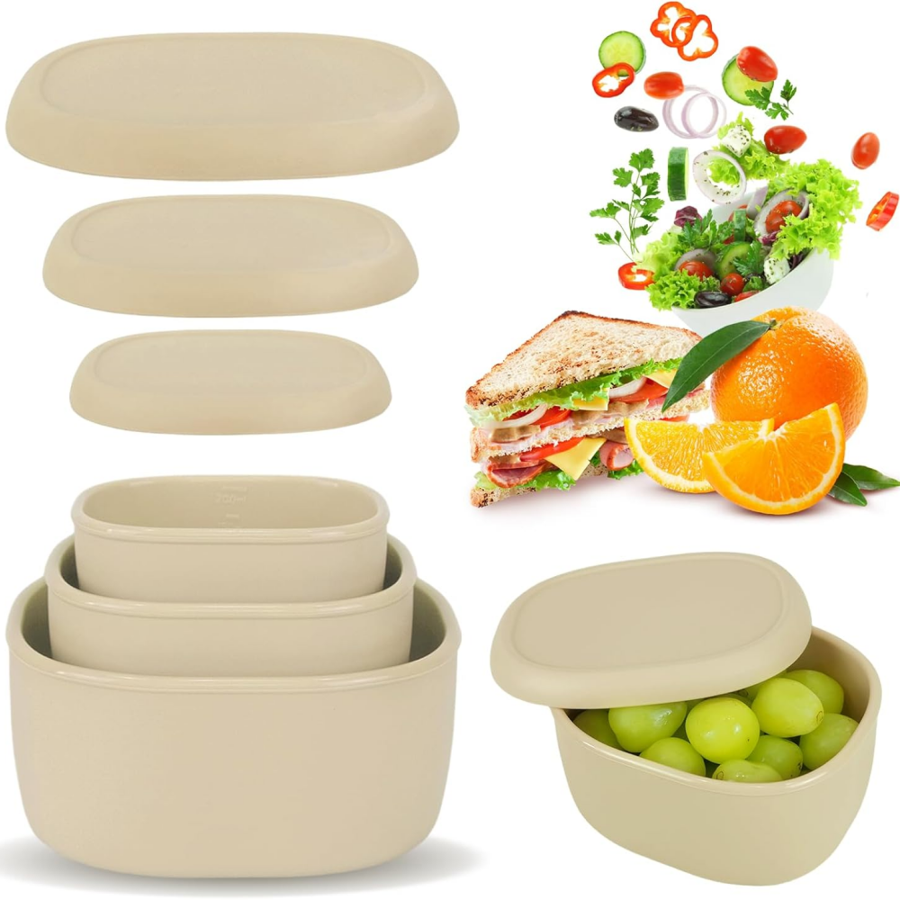 再利用可能なシリコン容器 - 大型シリコン食品保存容器、BPAフリー、気密性、食器洗い機および冷蔵庫で使用可能