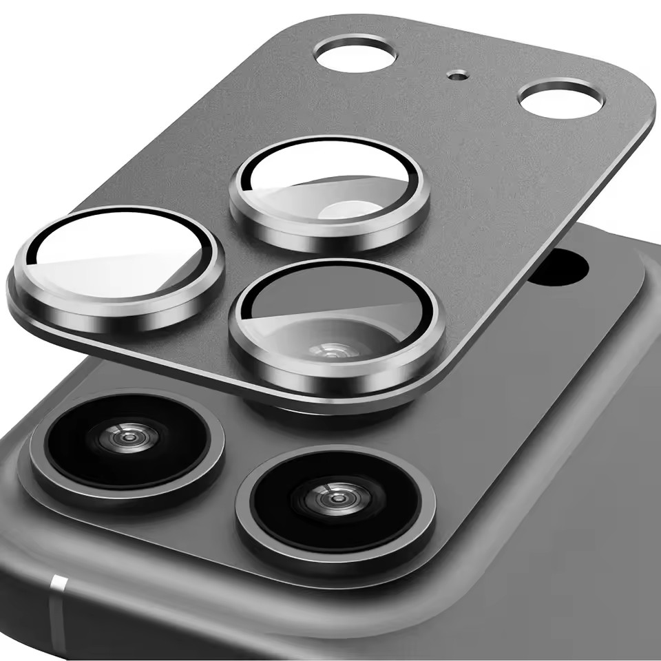 1 個の保護フィルム iPhone 17 Pro Max/iPhone 17 Pro/17 Air フルカバレッジ超薄型カメラレンズプロテクターメタルフレーム新