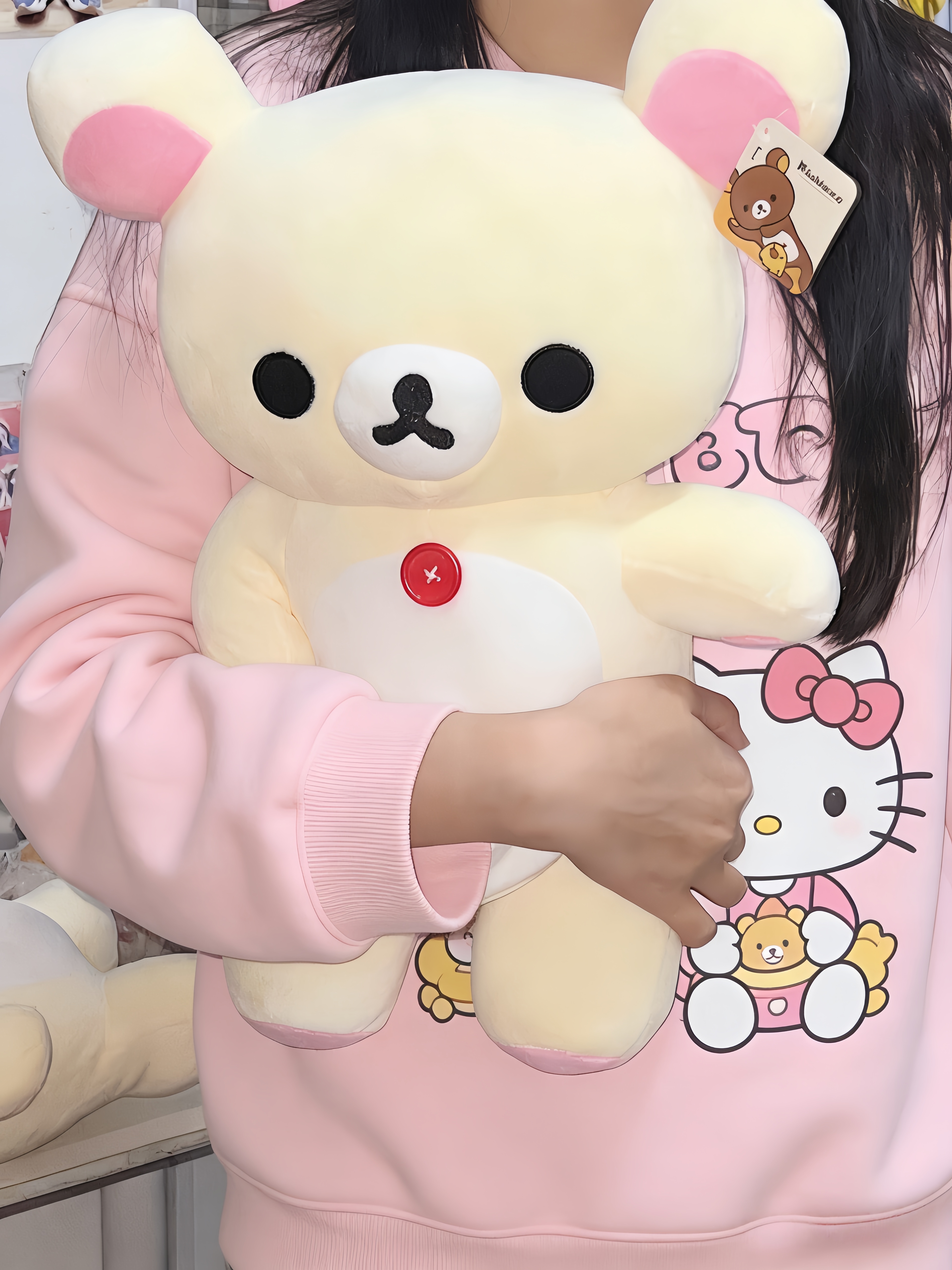 ホワイトリラックマぬいぐるみかわいい動物コリラックマクマかわいいリラックマぬいぐるみクマぬいぐるみかわいいルーム deocr おもちゃクリスマスギフト