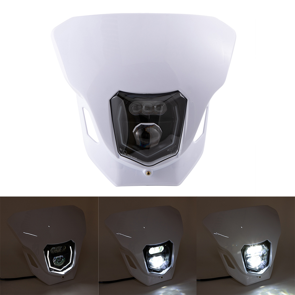 オートバイのヘッドライト LED E24 ハイ/ロービーム DRL ライトダートバイクヘッドランプホンダ CRF 125 250 450L 450RL CR XR