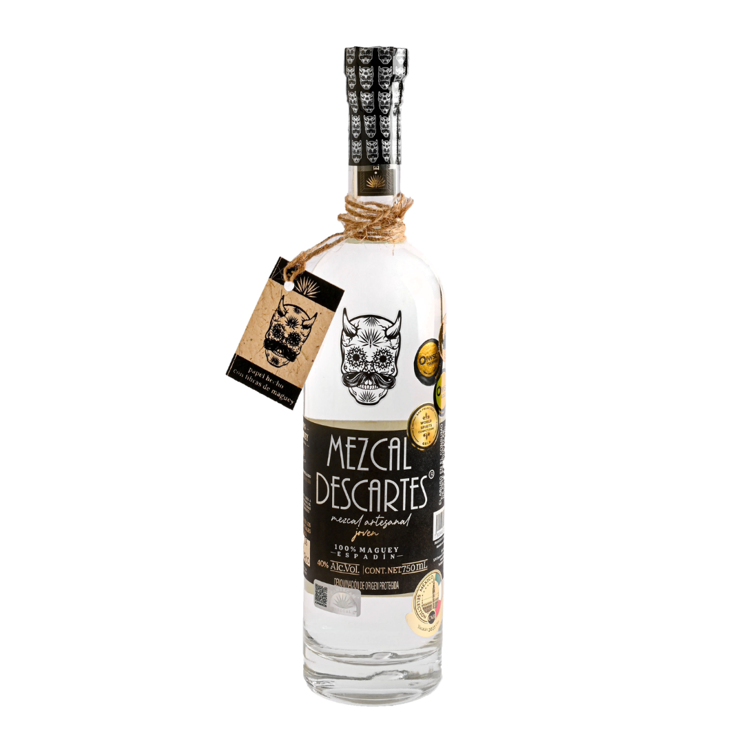 Mezcal Descartes 100% Agave MADRE CUISHE Artisanal 45% ABV 750ml Excellent Grade Oaxaca Mexico