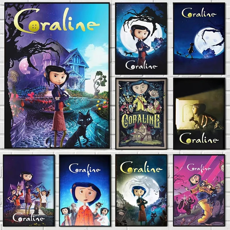大人のジグソーパズル 1000 ピースパズルアニメホラー映画コラライン紙パズル装飾絵画運動脳思考