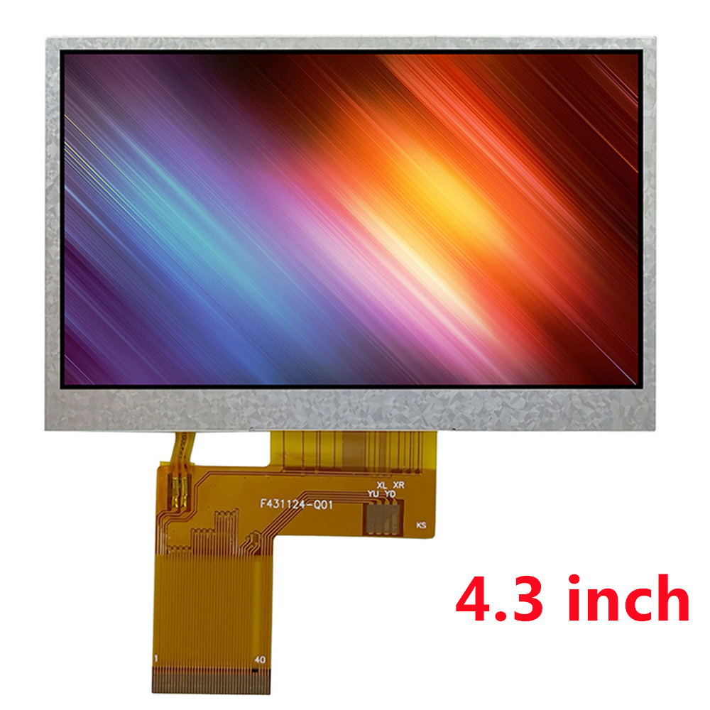 4.3 インチ 480xRGBx272 GC3047 ドライバー 350 高輝度 TFT 液晶ディスプレイモジュールタッチなし 40PIN RGB