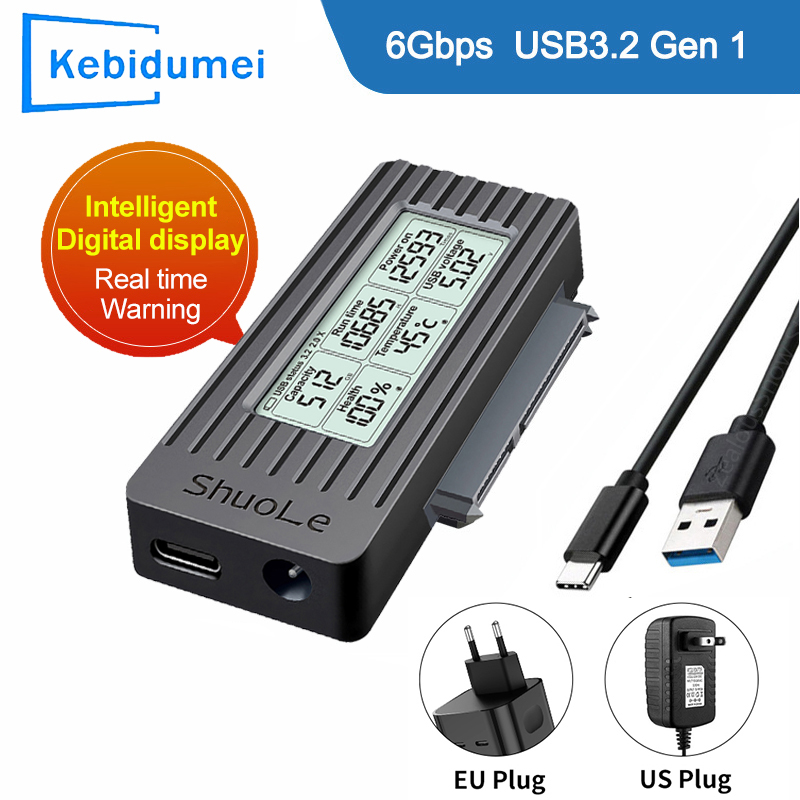 USB 3.2 3.0 - SATA III アダプターコンバータケーブル デジタルディスプレイケース 2.5/3.5 インチ SSD HDD ハードドライブ用外部ラップトップ PC