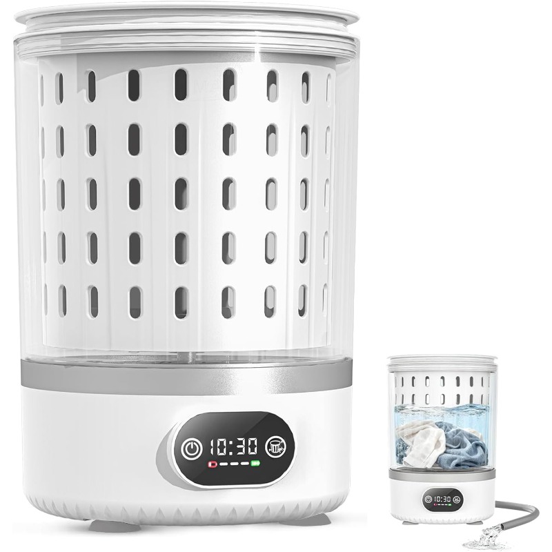 3L ミニ洗濯機、3 in 1 ポータブル洗濯と脱水、排水洗濯機、下着靴下ベビー服用小型洗濯機