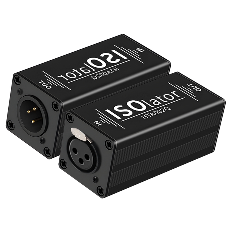 XLR グランド ループ アイソレーター 6.35 オーディオ ノイズエリミネーター マイク ミキサー ライブ スタジオ用パッシブ XLR オス - メス アイソレーター