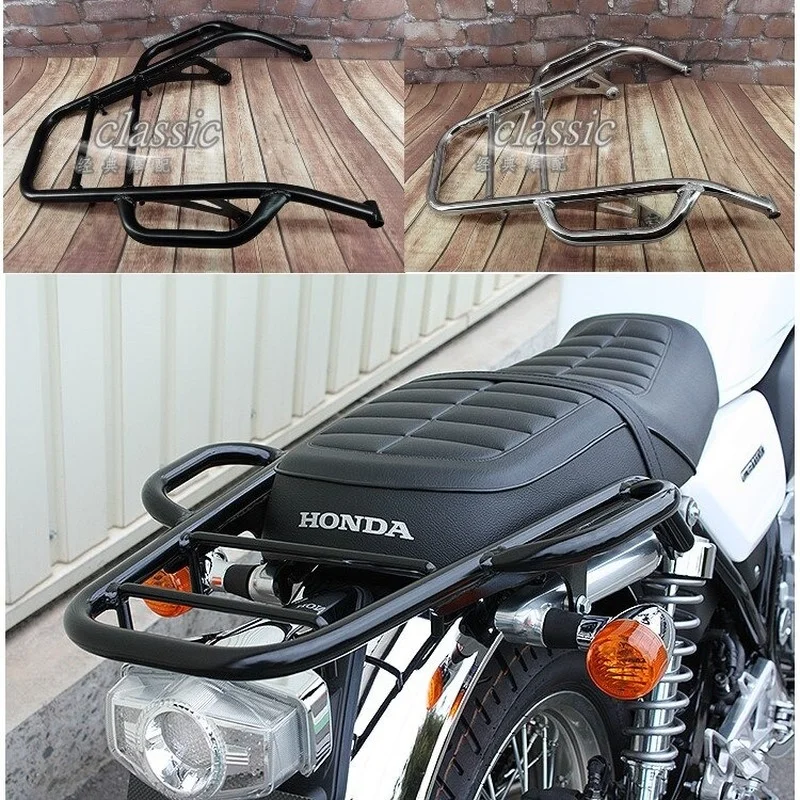リアカーゴラゲッジラック 助手席グラブ付き ホンダ CB1100 EX RS 2014 2015 2016 2017 2018 2019 2020 2021 14-21 クロームブラック用