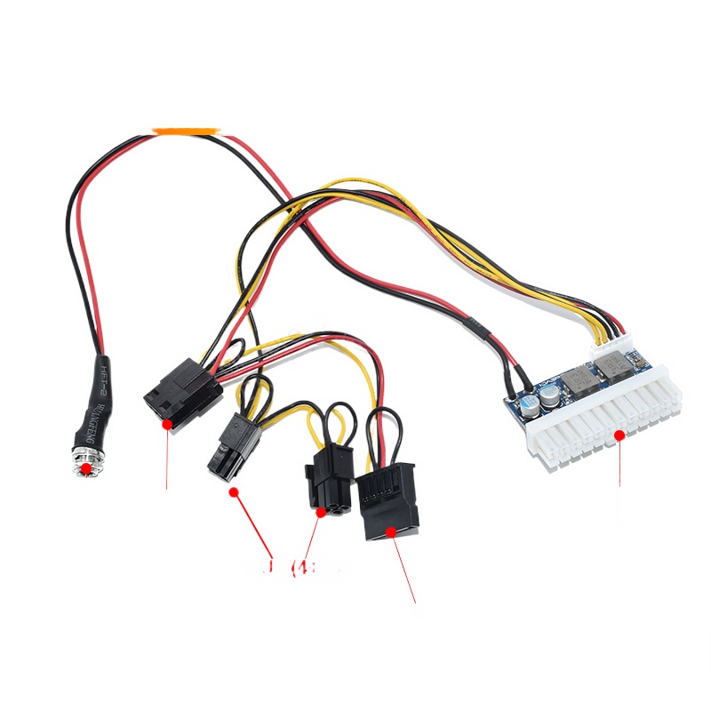 DC-ATX-160W DC 12V 24pin DC ATX PSU 12V DC 入力 160W ピーク出力スイッチ DC-DC ATX Pico PSU MINI ITX PC 電源