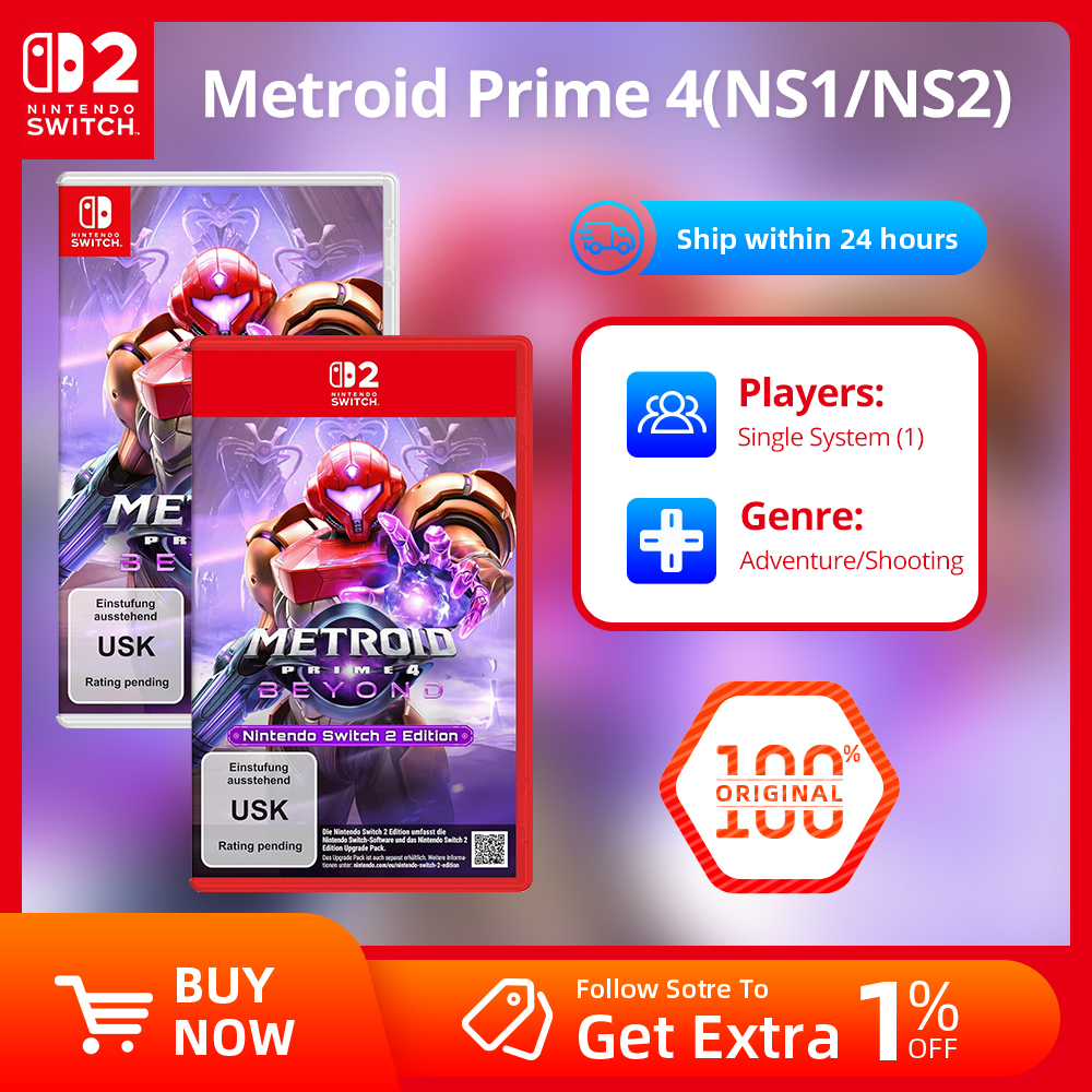 Nintendo Switch ゲームセール - メトロイドプライム 4 - NS1/NS2 用オリジナル物理ゲームカード