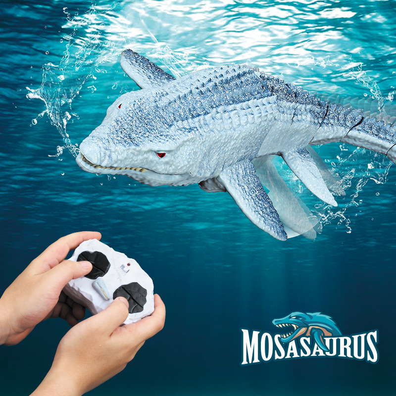 2.4 グラムリモコン水泳モササウルス クジラ電気水恐竜アンキロサウルス ブラキオサウルス トリケラトプスおもちゃの動物モデル