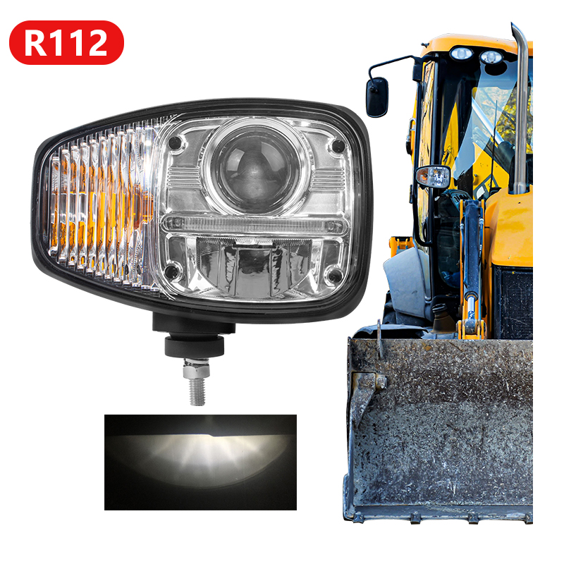 ホイールローダー R112 LED ドライビングライト 9 インチ高低ビーム LED トラクターライト掘削機 JCB Claas Massey Ferguson ニューオランダ用