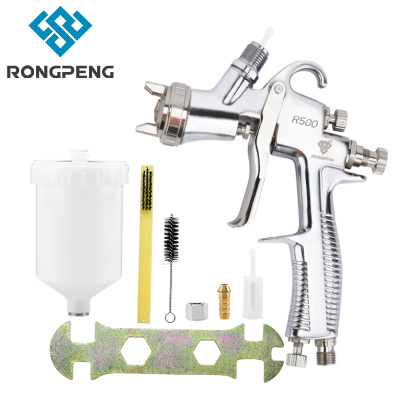 RONGPENG 高品質スプレーガンプロ塗装ガン水性エアスプレーガンエアブラシ R500 1.3/1.4/1.5/1.7/2.0 ミリメートルノズルペイントガン