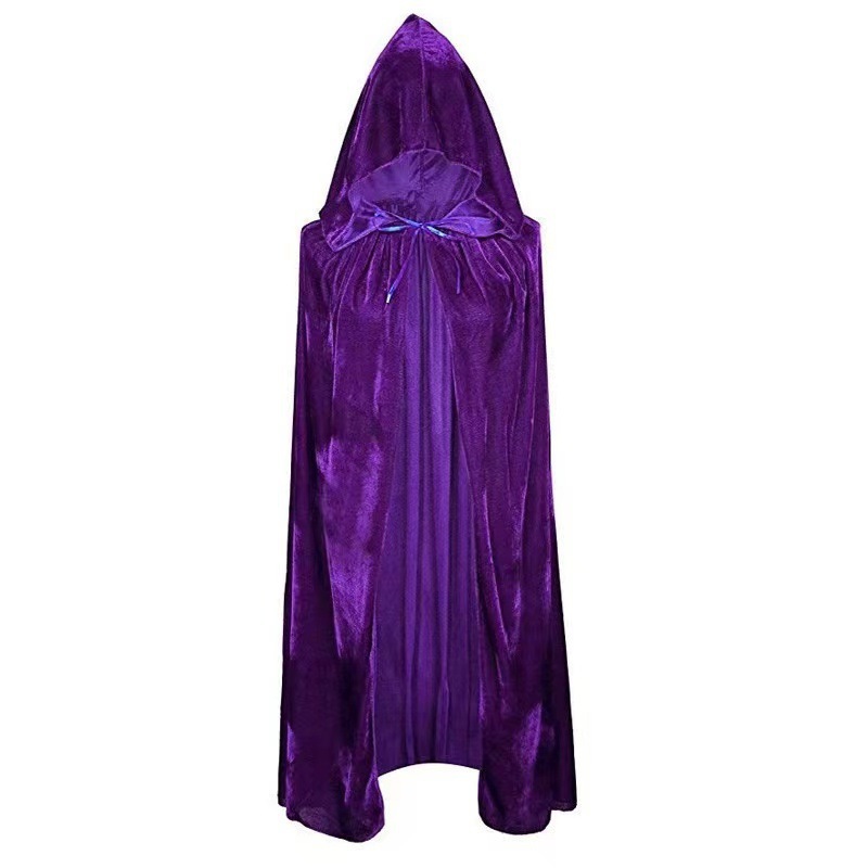 ベルベットハロウィン魔女マントウィザード妖精悪魔コスプレケープ快適な高品質衣装仮装パーティー用