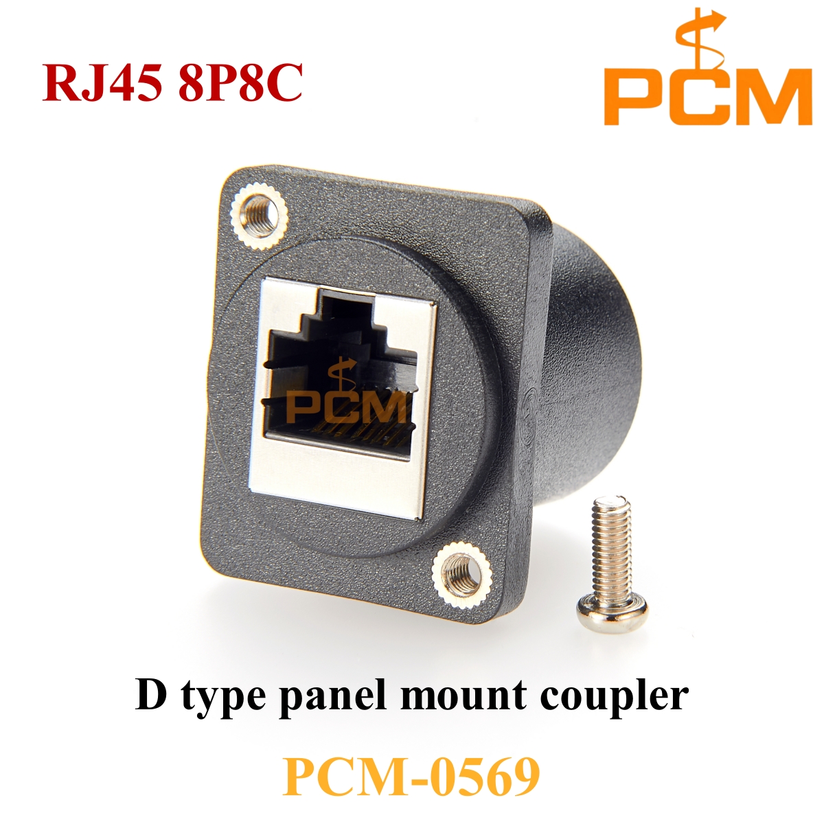 D タイプ モジュール RJ45 パススルー コネクタ、RJ45 Cat6 パネル マウント ネットワーク インターフェイス アダプタ、D シリーズ パネル マウント RJ45 カプラ