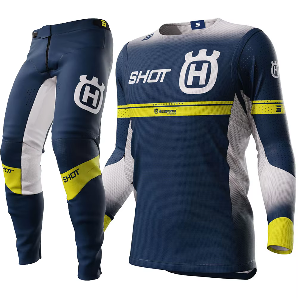 2025 husqvarna モトクロス ギア セット トップ オフロード MX コンボ ブラック モト ジャージとパンツ