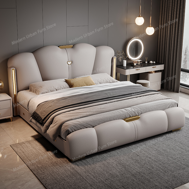 200x200cm 180x200cm 150X200cm ベッドラックとフレーム フルベッドルーム家具 クイーンベッド 結婚ベッド ダブル キングサイズベッド