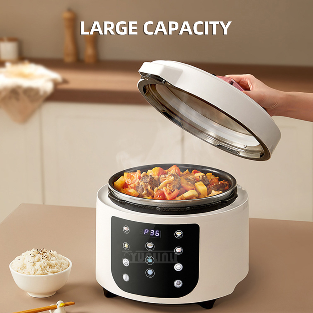 5L タッチスクリーンスープ炊飯器電気圧力鍋インテリジェントパネラデアロス