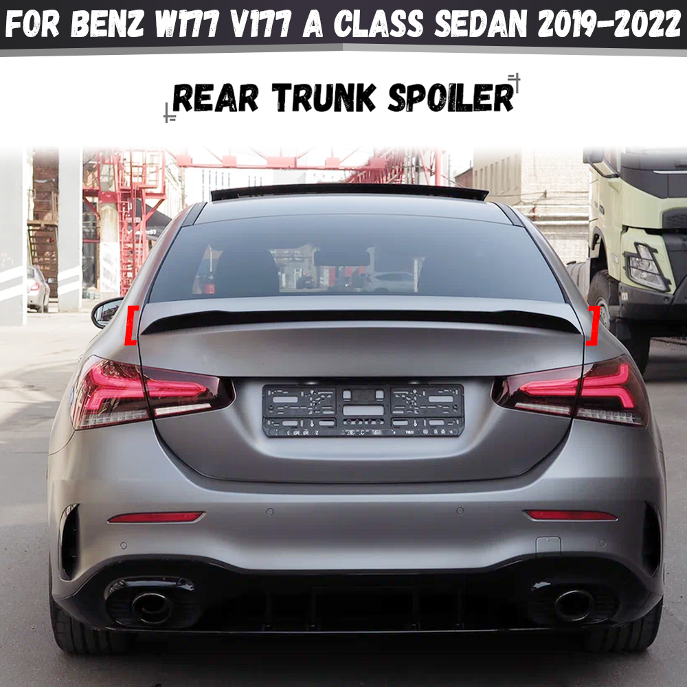 リアトランクスポイラーウイングテールブーツリップメルセデスベンツ W177 V177 A クラスセダン 2019-2022 A160 A180 A200 A220 A250 A35