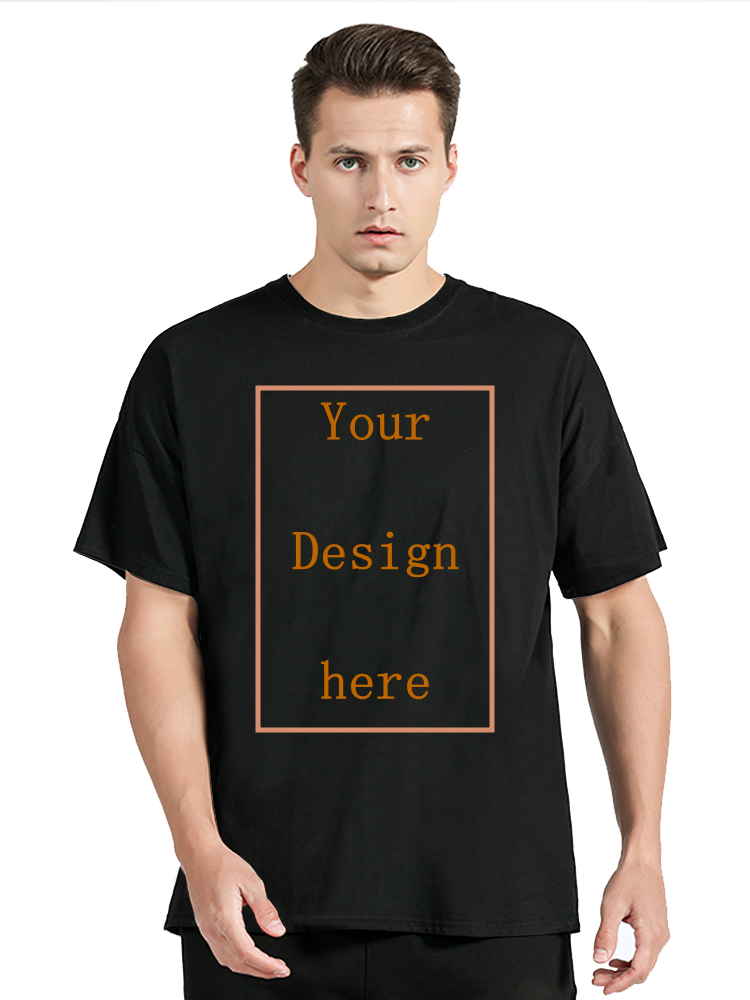メンズパーソナライズされたコットン Tシャツカスタムテキスト名 Tシャツ独自のメッセージを追加 Tシャツ男性服半袖 Tシャツトップス