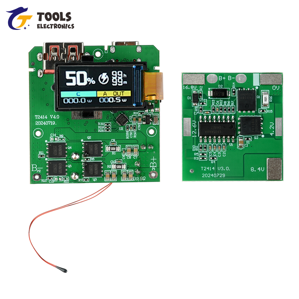 PD 100W 高速充電モジュール TFT カラースクリーン 4S バッテリー保護メインボードポータブル DIY パワーバンク用
