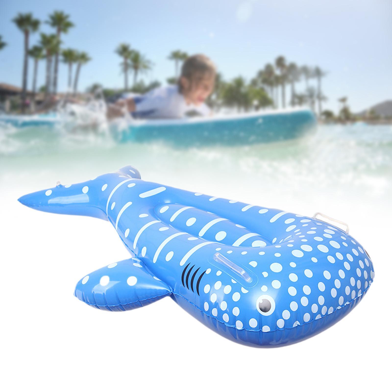 プールフロートに乗る子供用インフレータブルクジラライド 47.2x29.5インチ 夏用 多用途
